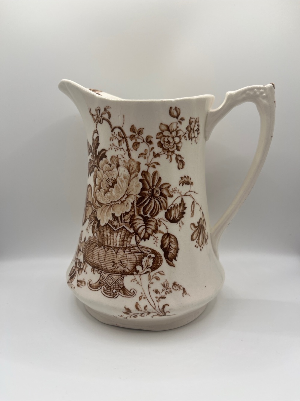 Vintage Alfred Meekin 6" Pitcher Charlotte floral design